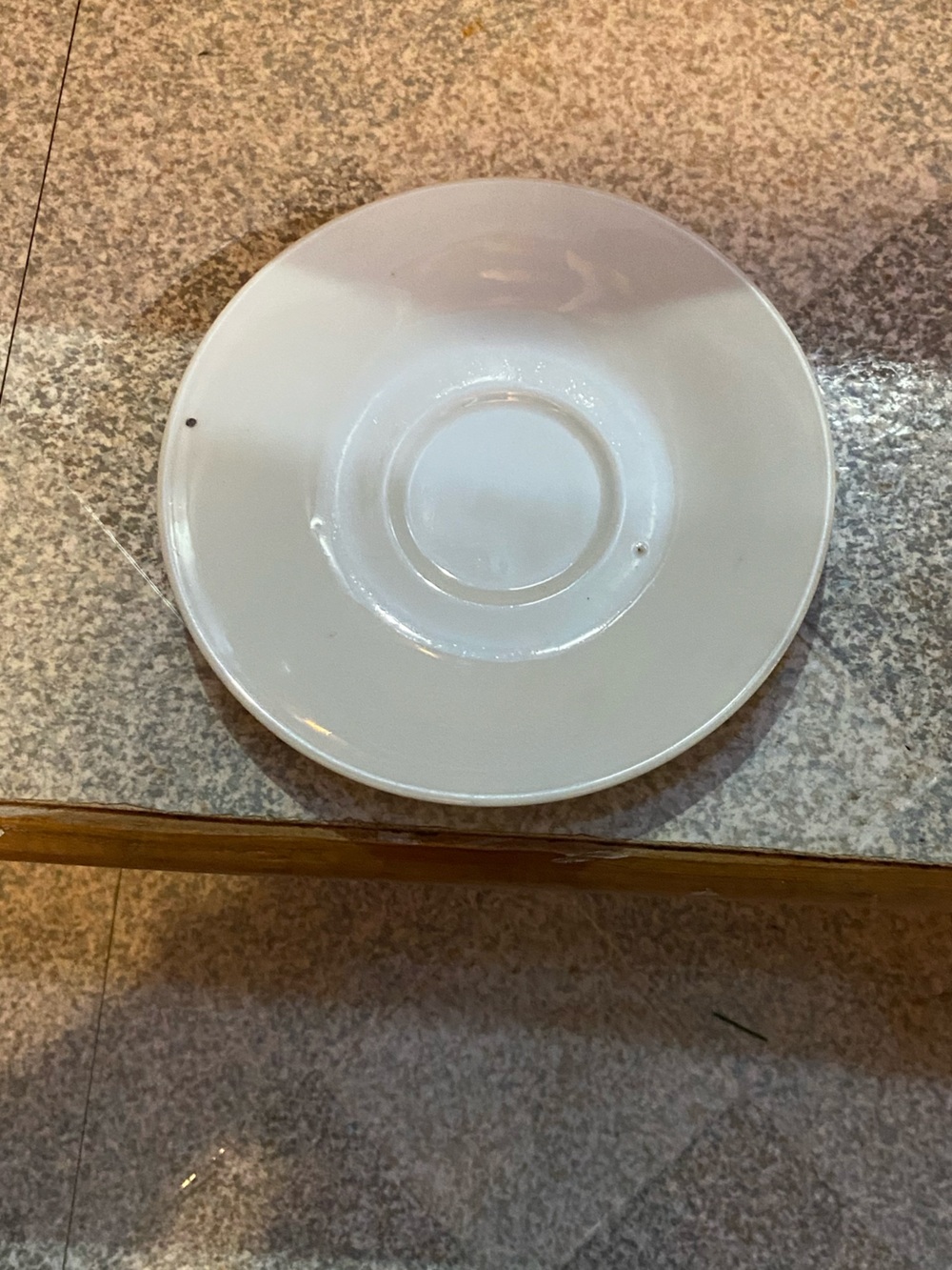 White Ceramic Saucer Plate - Everyday Dining x4